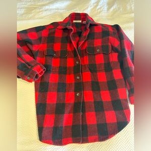 Ann Taylor vintage red flannel shirt size small